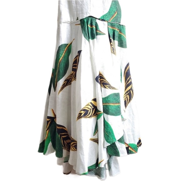 FARM RIO Amazonia Resort Wear Cami Button Front Linen Blend Midi NWT xSmall - Picture 8 of 9